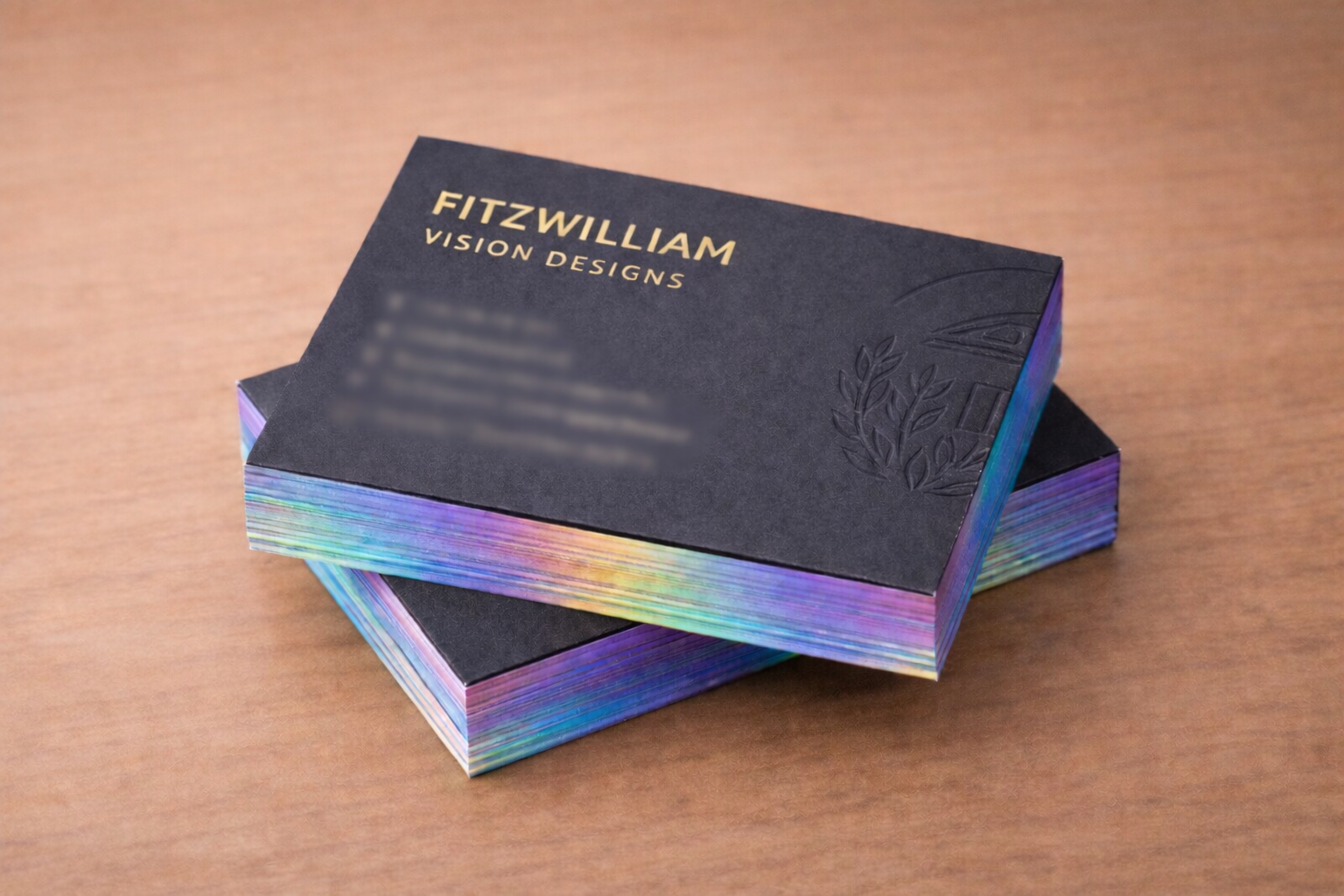 Black Stock - Gold Foil & Pearlised Edges