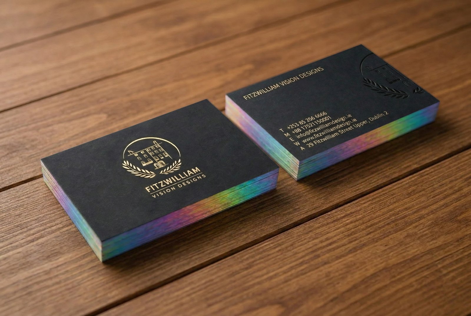 Black Stock - Gold Foil & Pearlised Edges