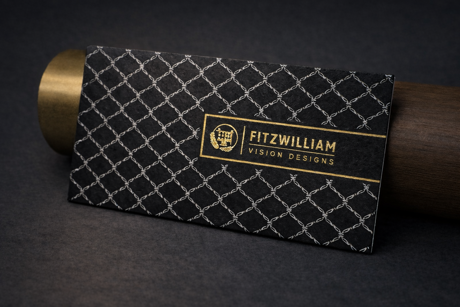 Trellis Black Stock — Gold Foil & Gilded Edges